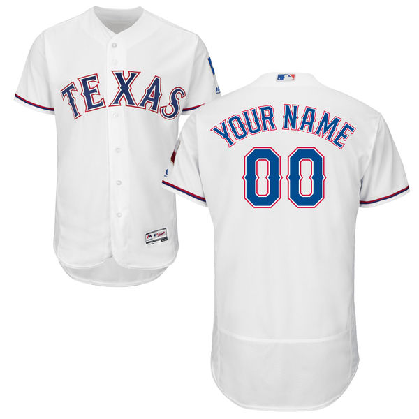 Men's Texas Rangers Flex Base Custom Jersey MLBC0103 - Click Image to Close